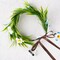 Hawaiian Flower Crown Set - 3 Pcs Hawaii Floral Headband and Tropical Plumeria Hair Clips
